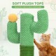 Happy & Polly Cat Scratching Post - Jute Cactus Scratching Post - Height 50 cm Small Creative Scratching Post with Stable Base for Kittens and Adult Cats - Green Happy & Polly Cat Scratching Post - Jute Cactus Scratching Post - Height 50 cm Small Creative Scratching Post with Stable Base for Kittens and Adult Cats - Green