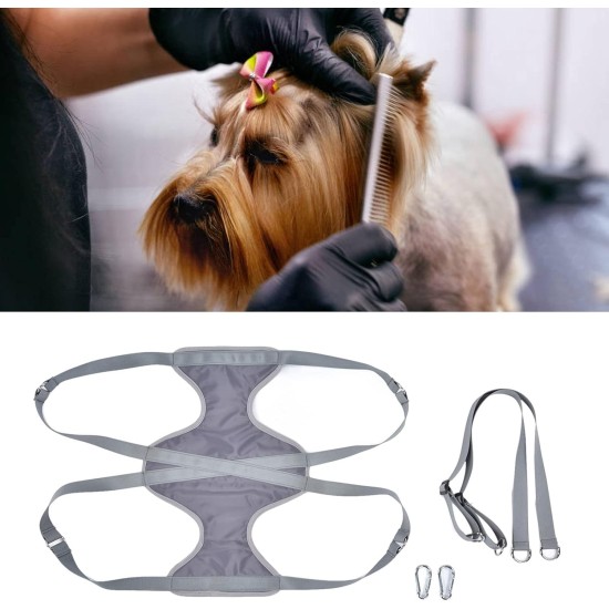 Haustierpflege-Hängematte, weich, atmungsaktiv, Rückhaltetasche für Hunde, Katzen, Nagelknipser, Zähne, Ohren, Reinigung, Größe M (Grey) Haustierpflege-Hängematte, weich, atmungsaktiv, Rückhaltetasche für Hunde, Katzen, Nagelknipser, Zähne, Ohren, Reinigung, Größe M (Grey)