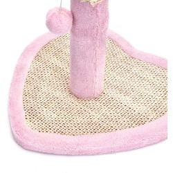 Heart Shaped Cat Tree with Resting Areas, Scratching Posts and Toys to Stimulate Pet Play and Recovery Heart Shaped Cat Tree with Resting Areas, Scratching Posts and Toys to Stimulate Pet Play and Recovery
