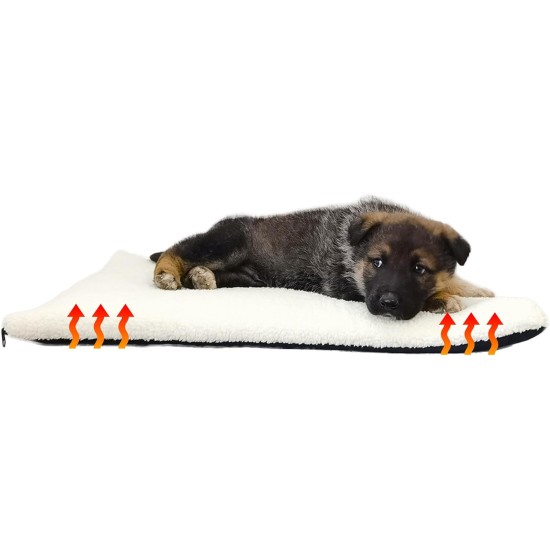 Heated Warm Blanket for Cats and Dogs, Soft Cushion for Cats and Dogs, Luxurious Sheep's Wool, Bed for Dogs and Cats, Washable, Colour Beige, 60 x 45 cm Heated Warm Blanket for Cats and Dogs, Soft Cushion for Cats and Dogs, Luxurious Sheep's Wool, Bed for Dogs and Cats, Washable, Colour Beige, 60 x 45 cm