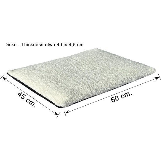 Heated Warm Blanket for Cats and Dogs, Soft Cushion for Cats and Dogs, Luxurious Sheep's Wool, Bed for Dogs and Cats, Washable, Colour Beige, 60 x 45 cm Heated Warm Blanket for Cats and Dogs, Soft Cushion for Cats and Dogs, Luxurious Sheep's Wool, Bed for Dogs and Cats, Washable, Colour Beige, 60 x 45 cm