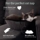 Hepper Nest Cat Bed Keep Fur Off Your Couch, Bed and Furniture with the Modern Pet Bed for Cats and Small Dogs. Removable, Washable Fleece Microfibre Liner. Cats Love to