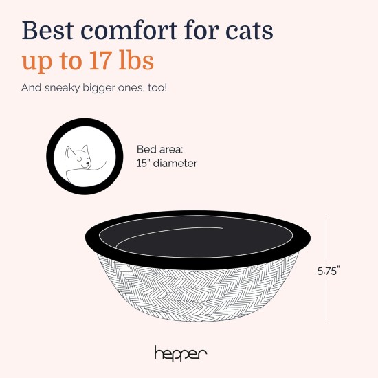 Hepper Nest Cat Bed Keep Fur Off Your Couch, Bed and Furniture with the Modern Pet Bed for Cats and Small Dogs. Removable, Washable Fleece Microfibre Liner. Cats Love to Hepper Nest Cat Bed Keep Fur Off Your Couch, Bed and Furniture with the Modern Pet Bed for Cats and Small Dogs. Removable, Washable Fleece Microfibre Liner. Cats Love to