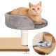 Hivexagon Cat Desk Bed with Scratching Post and Soft Plush Padding Allows Your Cat to Learn and Work with You - Up to 40 lbs