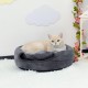 Hollypet Cat Bed, Small Dog Bed, 2-in-1 Foldable Pet Cave Bed, Warm Crystal Velvet Pet Bed, Grey, S Hollypet Cat Bed, Small Dog Bed, 2-in-1 Foldable Pet Cave Bed, Warm Crystal Velvet Pet Bed, Grey, S