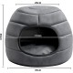 Hollypet Cat Bed, Small Dog Bed, 2-in-1 Foldable Pet Cave Bed, Warm Crystal Velvet Pet Bed, Grey, S Hollypet Cat Bed, Small Dog Bed, 2-in-1 Foldable Pet Cave Bed, Warm Crystal Velvet Pet Bed, Grey, S