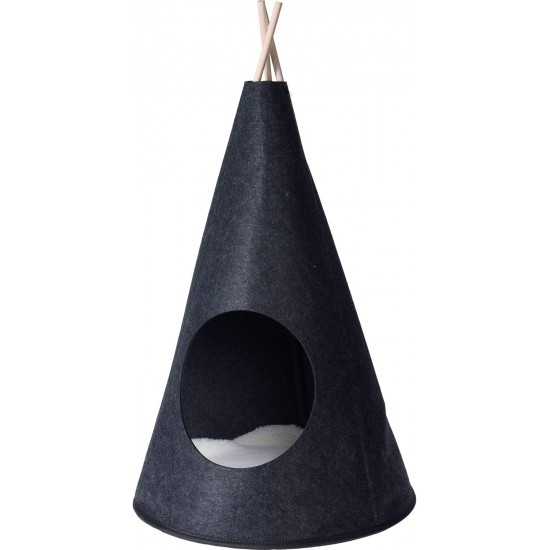 Home @ Styling Collection Tipi Tent Cat Bed Diameter 40 x 70 cm Black Home @ Styling Collection Tipi Tent Cat Bed Diameter 40 x 70 cm Black