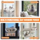 Homegroove Katzenfenster-Sitzplatz, 45 x 30 Zentimeter Faltbare Katzenhängematte für Fenster mit stabilem Metallrahmen (Grau, 45 x 30 cm) Homegroove Katzenfenster-Sitzplatz, 45 x 30 Zentimeter Faltbare Katzenhängematte für Fenster mit stabilem Metallrahmen (Grau, 45 x 30 cm)