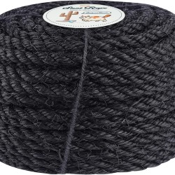 Homewit Sisal Rope for Scratching Post, Sisal Rope 8 mm (25 Metres), Sisal Rope for Cats, Natural Sisal Rope, Suitable for Garden Decoration, Cat Tree - (Black) Homewit Sisal Rope for Scratching Post, Sisal Rope 8 mm (25 Metres), Sisal Rope for Cats, Natural Sisal Rope, Suitable for Garden Decoration, Cat Tree - (Black)