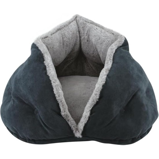 House of Paws Cozy Igloo Cat Bed Super Soft Plush Faux Suede