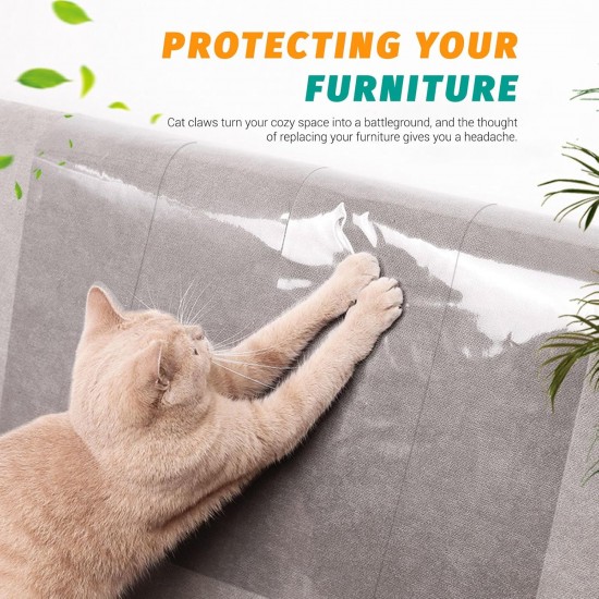 Huakaile 20 Packungen Transparenter Katzenkratz-Möbelschutz, 15 x 30 cm, Couchschutz von Katzenkrallen, nicht klebend, klar, einseitig, Anti-Kratzband, Couchbezug (20) Huakaile 20 Packungen Transparenter Katzenkratz-Möbelschutz, 15 x 30 cm, Couchschutz von Katzenkrallen, nicht klebend, klar, einseitig, Anti-Kratzband, Couchbezug (20)