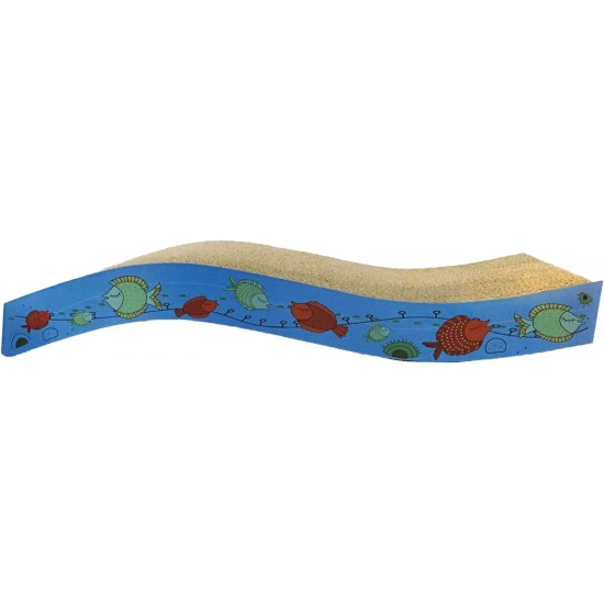 ICA Cat Scratching Post Fish Colourful 45 x 22 x 10 cm 460 g ICA Cat Scratching Post Fish Colourful 45 x 22 x 10 cm 460 g