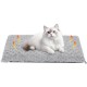 IDOGCHEW Self-Heating Cat Blanket 60 x 45 cm, Electric Blanket without Electricity for Cats, Fluffy & Silent Heat Blanket Cat, Comfortable Washable Cat Blanket with Non-Slip Function, Light Grey IDOGCHEW Self-Heating Cat Blanket 60 x 45 cm, Electric Blanket without Electricity for Cats, Fluffy & Silent Heat Blanket Cat, Comfortable Washable Cat Blanket with Non-Slip Function, Light Grey