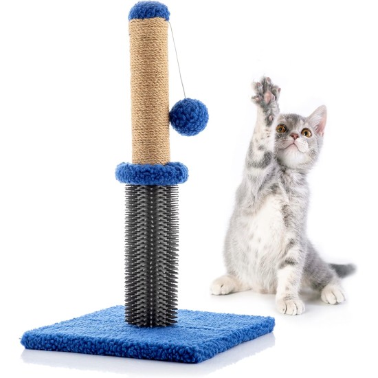 InnovaGoods® Cat Scratching Pole Massage Post with Ball Miausage Meets your cat's equipment needs with sisal poles and a plush ball. InnovaGoods® Cat Scratching Pole Massage Post with Ball Miausage Meets your cat's equipment needs with sisal poles and a plush ball.