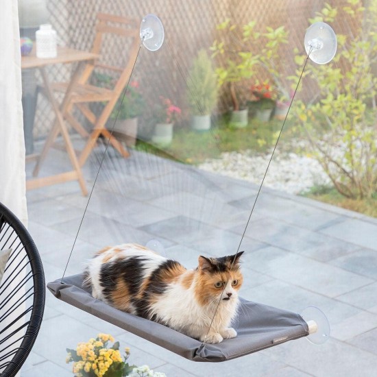 InnovaGoods® Hanging Cat Hammock, Wool Cat Bed, Scratch-Resistant Cat Hammock, No Scratching or Damage to Surfaces, Suitable for Various Uses and Rooms InnovaGoods® Hanging Cat Hammock, Wool Cat Bed, Scratch-Resistant Cat Hammock, No Scratching or Damage to Surfaces, Suitable for Various Uses and Rooms