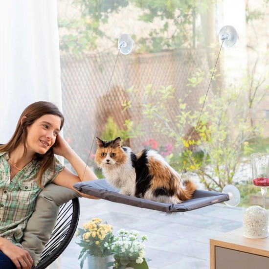 InnovaGoods® Hanging Cat Hammock, Wool Cat Bed, Scratch-Resistant Cat Hammock, No Scratching or Damage to Surfaces, Suitable for Various Uses and Rooms InnovaGoods® Hanging Cat Hammock, Wool Cat Bed, Scratch-Resistant Cat Hammock, No Scratching or Damage to Surfaces, Suitable for Various Uses and Rooms