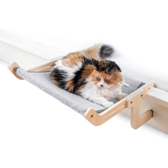 InnovaGoods® Hanging Cat Hammock, Wool Cat Bed, Scratch-Resistant Cat Hammock, No Scratching or Damage to Surfaces, Suitable for Various Uses and Rooms InnovaGoods® Hanging Cat Hammock, Wool Cat Bed, Scratch-Resistant Cat Hammock, No Scratching or Damage to Surfaces, Suitable for Various Uses and Rooms