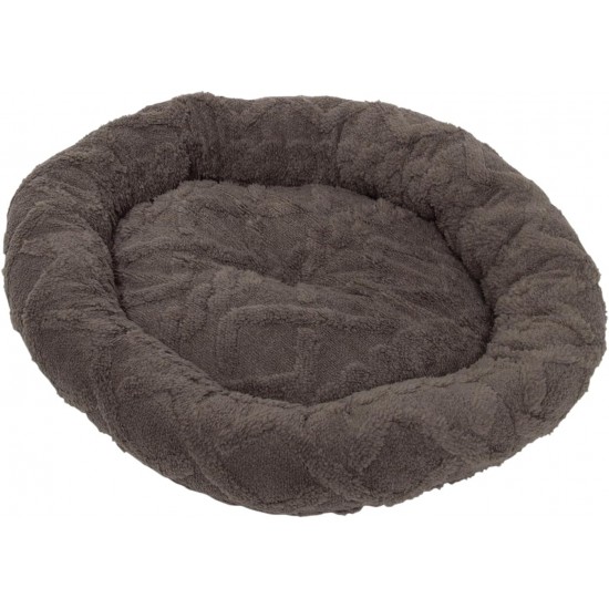 JACK AND VANILLA, Gemütlicher Katzenkorb, Elegantes Design, weiche Polsterung, pflegeleicht, ideal für kleine Katzen, Ø48 x 8 cm, taubengraues Flaummodell JACK AND VANILLA, Gemütlicher Katzenkorb, Elegantes Design, weiche Polsterung, pflegeleicht, ideal für kleine Katzen, Ø48 x 8 cm, taubengraues Flaummodell