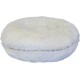 JACK AND VANILLA, Long Plush Stool for Dogs and Cats, Comfortable and Soft, Ideal for Rest and Play, Size Ø105 cm, White Colour JACK AND VANILLA, Long Plush Stool for Dogs and Cats, Comfortable and Soft, Ideal for Rest and Play, Size Ø105 cm, White Colour