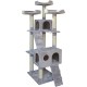 JACK AND VANILLA, Modern Cat Scratching Post, Elegant and Durable Design, Ideal for Scratching and Resting, Dimensions 30 x 30 x 90 cm, Grey Finish, Cat Tree Model JACK AND VANILLA, Modern Cat Scratching Post, Elegant and Durable Design, Ideal for Scratching and Resting, Dimensions 30 x 30 x 90 cm, Grey Finish, Cat Tree Model