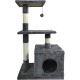 JACK AND VANILLA, Modern Cat Scratching Post, Elegant and Durable Design, Ideal for Scratching and Resting, Dimensions 30 x 30 x 90 cm, Grey Finish, Cat Tree Model JACK AND VANILLA, Modern Cat Scratching Post, Elegant and Durable Design, Ideal for Scratching and Resting, Dimensions 30 x 30 x 90 cm, Grey Finish, Cat Tree Model