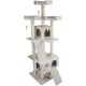 JACK AND VANILLA, Modern Cat Scratching Post, Elegant and Durable Design, Ideal for Scratching and Resting, Dimensions 30 x 30 x 90 cm, Grey Finish, Cat Tree Model JACK AND VANILLA, Modern Cat Scratching Post, Elegant and Durable Design, Ideal for Scratching and Resting, Dimensions 30 x 30 x 90 cm, Grey Finish, Cat Tree Model