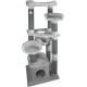 JACK AND VANILLA, Modern Cat Scratching Post, Elegant and Durable Design, Ideal for Scratching and Resting, Dimensions 30 x 30 x 90 cm, Grey Finish, Cat Tree Model JACK AND VANILLA, Modern Cat Scratching Post, Elegant and Durable Design, Ideal for Scratching and Resting, Dimensions 30 x 30 x 90 cm, Grey Finish, Cat Tree Model