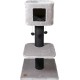 JACK AND VANILLA, Modern Cat Scratching Post, Elegant and Durable Design, Ideal for Scratching and Resting, Dimensions 30 x 30 x 90 cm, Grey Finish, Cat Tree Model JACK AND VANILLA, Modern Cat Scratching Post, Elegant and Durable Design, Ideal for Scratching and Resting, Dimensions 30 x 30 x 90 cm, Grey Finish, Cat Tree Model