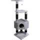JACK AND VANILLA, Modern Cat Scratching Post, Elegant and Durable Design, Ideal for Scratching and Resting, Dimensions 30 x 30 x 90 cm, Grey Finish, Cat Tree Model JACK AND VANILLA, Modern Cat Scratching Post, Elegant and Durable Design, Ideal for Scratching and Resting, Dimensions 30 x 30 x 90 cm, Grey Finish, Cat Tree Model