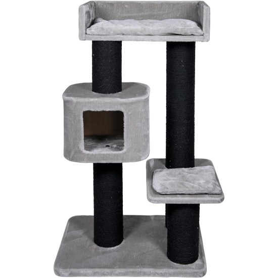JACK AND VANILLA, Modern Cat Scratching Post, Elegant and Durable Design, Ideal for Scratching and Resting, Dimensions 30 x 30 x 90 cm, Grey Finish, Cat Tree Model JACK AND VANILLA, Modern Cat Scratching Post, Elegant and Durable Design, Ideal for Scratching and Resting, Dimensions 30 x 30 x 90 cm, Grey Finish, Cat Tree Model