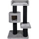 JACK AND VANILLA, Modern Cat Scratching Post, Elegant and Durable Design, Ideal for Scratching and Resting, Dimensions 30 x 30 x 90 cm, Grey Finish, Cat Tree Model JACK AND VANILLA, Modern Cat Scratching Post, Elegant and Durable Design, Ideal for Scratching and Resting, Dimensions 30 x 30 x 90 cm, Grey Finish, Cat Tree Model