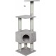 JACK AND VANILLA, Modern Cat Scratching Post, Elegant and Durable Design, Multifunctional, Easy to Clean, Dimensions 58 x 38 x 112 cm, Grey, Cat Tree Model JACK AND VANILLA, Modern Cat Scratching Post, Elegant and Durable Design, Multifunctional, Easy to Clean, Dimensions 58 x 38 x 112 cm, Grey, Cat Tree Model