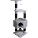 JACK AND VANILLA, Modern Cat Scratching Post, Elegant and Durable Design, Multifunctional, Easy to Clean, Dimensions 58 x 38 x 112 cm, Grey, Cat Tree Model JACK AND VANILLA, Modern Cat Scratching Post, Elegant and Durable Design, Multifunctional, Easy to Clean, Dimensions 58 x 38 x 112 cm, Grey, Cat Tree Model