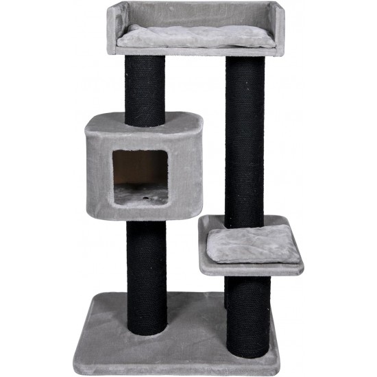 JACK AND VANILLA, Modern Cat Scratching Post, Elegant and Durable Design, Multifunctional, Easy to Clean, Dimensions 58 x 38 x 112 cm, Grey, Cat Tree Model JACK AND VANILLA, Modern Cat Scratching Post, Elegant and Durable Design, Multifunctional, Easy to Clean, Dimensions 58 x 38 x 112 cm, Grey, Cat Tree Model