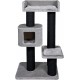 JACK AND VANILLA, Modern Cat Scratching Post, Elegant and Durable Design, Multifunctional, Easy to Clean, Dimensions 58 x 38 x 112 cm, Grey, Cat Tree Model JACK AND VANILLA, Modern Cat Scratching Post, Elegant and Durable Design, Multifunctional, Easy to Clean, Dimensions 58 x 38 x 112 cm, Grey, Cat Tree Model