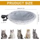Jinfanshurich Cat Bed for Desk - 360° Rotatable & Height Adjustable Cat Basket, Removable Portable Cat Bed Stand, Soft Cat Hammock for Home Office (Grey) Jinfanshurich Cat Bed for Desk - 360° Rotatable & Height Adjustable Cat Basket, Removable Portable Cat Bed Stand, Soft Cat Hammock for Home Office (Grey)