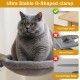 Jinfanshurich Cat Bed for Desk - 360° Rotatable & Height Adjustable Cat Basket, Removable Portable Cat Bed Stand, Soft Cat Hammock for Home Office (Grey) Jinfanshurich Cat Bed for Desk - 360° Rotatable & Height Adjustable Cat Basket, Removable Portable Cat Bed Stand, Soft Cat Hammock for Home Office (Grey)