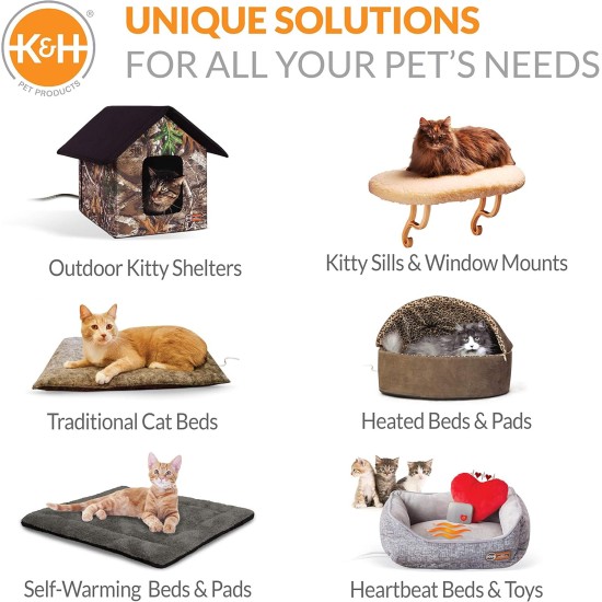 K&H Ez Kitty Sill Deluxe with Bolster, Chocolate K&H Ez Kitty Sill Deluxe with Bolster, Chocolate