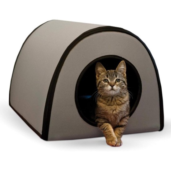 K&H Manufacturing Mod Thermo-Kitty Shelter Gray 15-Inch by 21.5-Inch by 13-Inch 25 Watts K&H Manufacturing Mod Thermo-Kitty Shelter Gray 15-Inch by 21.5-Inch by 13-Inch 25 Watts