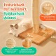 KONELCARE Premium 89 cm Cat Scratching Post - Natural Pear Wood, Sisal Rope, Rubber Wood Base with Oak Skin, Ideal for Large Cats, Free Rope Replacement KONELCARE Premium 89 cm Cat Scratching Post - Natural Pear Wood, Sisal Rope, Rubber Wood Base with Oak Skin, Ideal for Large Cats, Free Rope Replacement