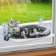 KSALUX Cat Hammock with Window, Foldable | Cat Bed with Reinforced Suction Cups | Reversible Mat and Washable up to 18 kg | 3 Toys + 2 Replacement Suction Cups (Window Grey) KSALUX Cat Hammock with Window, Foldable | Cat Bed with Reinforced Suction Cups | Reversible Mat and Washable up to 18 kg | 3 Toys + 2 Replacement Suction Cups (Window Grey)