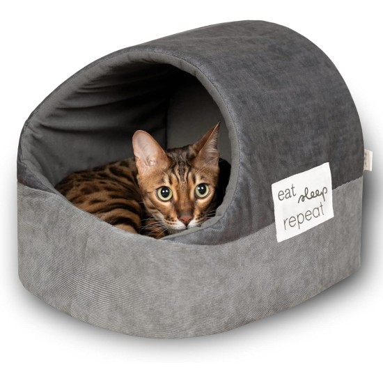KaraLuna Cat Cave Cuddly & Warm – Also for Large Cats I Cat Bed Indoor I Dog Cave Small Dogs I Cat Bed Dog Cuddly Cave for Sleeping Bed Cave Igloo Cat