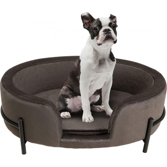 Kare Dream Day Design Dog / Cat Bed Grey Velvet Look Steel Feet 25 x 63 x 44 cm (H x W x D) Kare Dream Day Design Dog / Cat Bed Grey Velvet Look Steel Feet 25 x 63 x 44 cm (H x W x D)