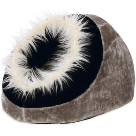 Karlie Cuddle Cave for Cats, 40 x 40 x 28 cm, Black/Grey Karlie Cuddle Cave for Cats, 40 x 40 x 28 cm, Black/Grey