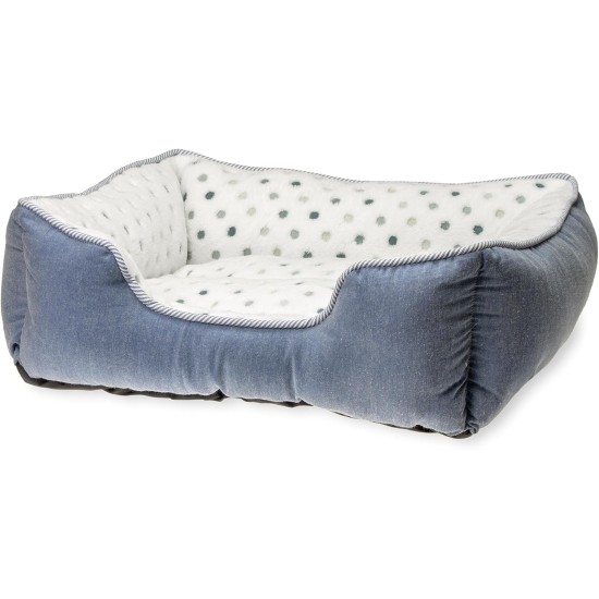 Karlie Dot Cat Bed Length 47 cm Width 39 cm Grey/Blue Karlie Dot Cat Bed Length 47 cm Width 39 cm Grey/Blue