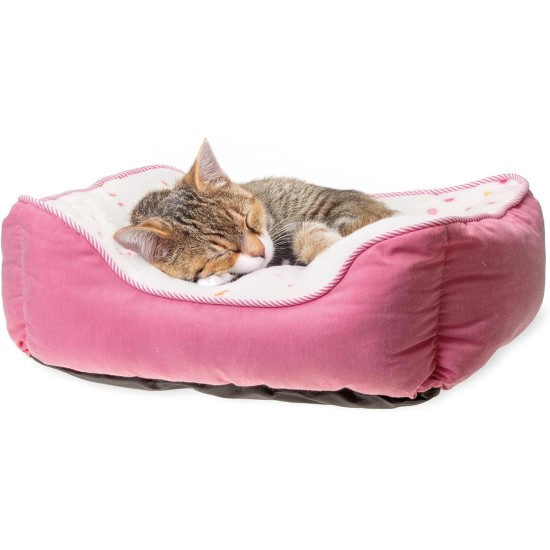 Karlie Dot Cat Bed Length 47 cm Width 39 cm Grey/Blue Karlie Dot Cat Bed Length 47 cm Width 39 cm Grey/Blue