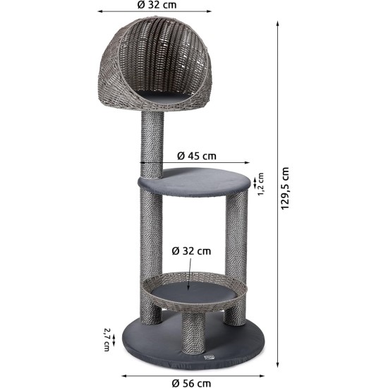 Karlie Misty 522672 Outdoor Cat Scratching Post Grey Karlie Misty 522672 Outdoor Cat Scratching Post Grey