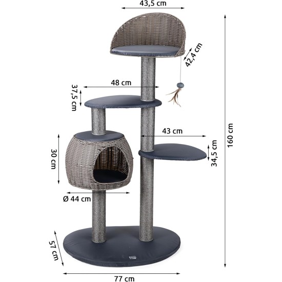 Karlie Misty 522672 Outdoor Cat Scratching Post Grey Karlie Misty 522672 Outdoor Cat Scratching Post Grey