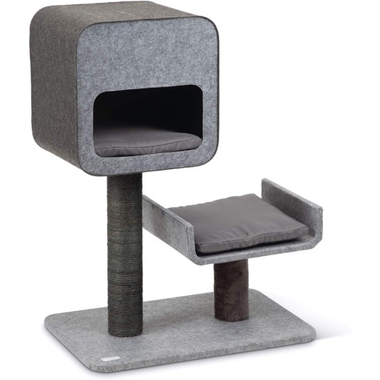 Karlie SCRATCHING TREE TINKA FELT, GREY, 60 X 40 X 82 CM, One Size Karlie SCRATCHING TREE TINKA FELT, GREY, 60 X 40 X 82 CM, One Size