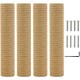 Kathson 4 Pieces Cat Scratching Post Replacement 15 Inch Natural Jute Replacement Extension Scratching Post for Cats Tree DIY Craft Refill Pole Parts Hemp Rope Scratching Climbing Perch for Indoor Kathson 4 Pieces Cat Scratching Post Replacement 15 Inch Natural Jute Replacement Extension Scratching Post for Cats Tree DIY Craft Refill Pole Parts Hemp Rope Scratching Climbing Perch for Indoor